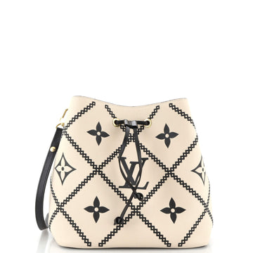 Louis Vuitton NeoNoe Handbag Monogram Empreinte Giant Broderies MM
