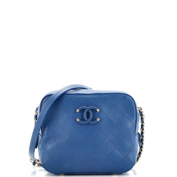 Chanel Covered CC Camera Bag Stitched Calfskin
