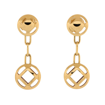 Cartier Pasha de Cartier Drop Dangle Earrings 18K Yellow Gold