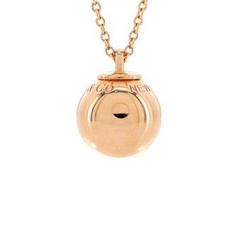 Tiffany & Co. HardWear Ball Pendant Necklace 18K Rose Gold 12.75mm