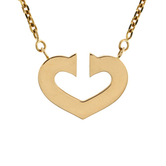 Cartier C Heart de Cartier Pendant Necklace 18K Yellow Gold