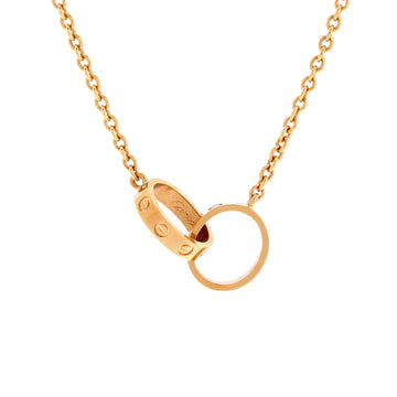 Cartier Love Interlocking Necklace 18K Rose Gold
