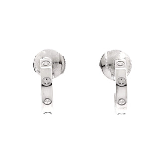 Cartier Love Hoop Earrings 18K White Gold Small