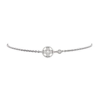 Louis Vuitton Idylle Blossom Monogram Flower Bracelet 18K White Gold with Diamond