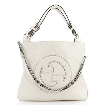 Gucci Blondie NM Tote Diagonal Quilted Leather Small