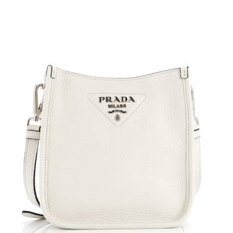 Prada Logo Strap Crossbody Bag Vitello Daino Mini