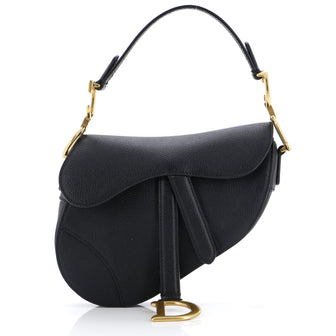Christian Dior Saddle Handbag Leather Mini