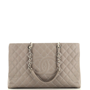 Chanel Grand Shopping Tote Quilted Caviar XL