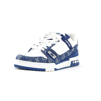 Louis Vuitton Men's LV Trainer Sneakers Monogram Empreinte Leather and Monogram Denim