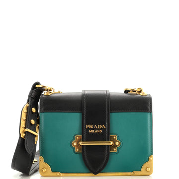 Prada Cahier Crossbody Bag City Calf and Saffiano Small