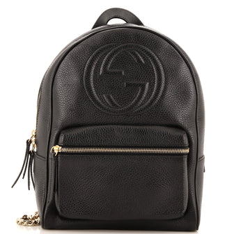 Gucci Soho Chain Backpack Leather