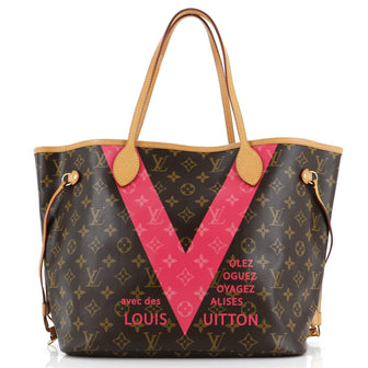 Louis Vuitton Neverfull NM Tote Limited Edition Cities V Monogram Canvas MM