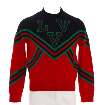 Louis Vuitton Men's LVV Sport Team Crewneck Sweater Wool