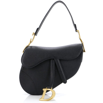 Christian Dior Saddle Handbag Leather Mini
