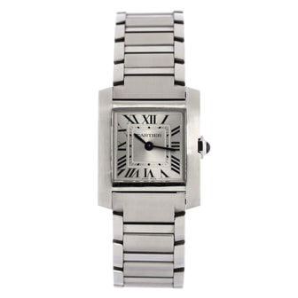 Cartier Tank Francaise Quartz Watch Stainless Steel 20