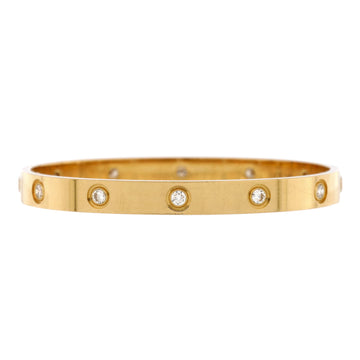 Cartier Love 10 Diamond Bracelet 18K Yellow Gold with Diamonds