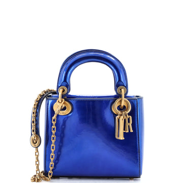 Christian Dior Lady Dior Chain Bag Patent Mini