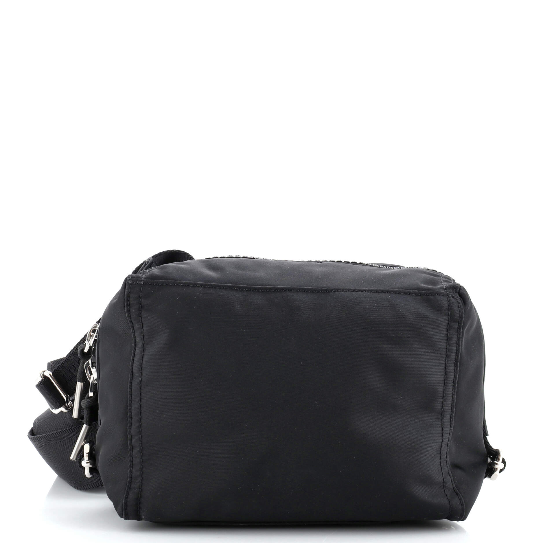 Givenchy Logo Strap Pandora Crossbody Bag Nylon Mini Black 2833412