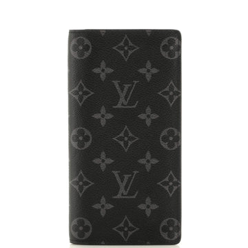 Louis Vuitton Brazza Wallet Monogram Eclipse Canvas