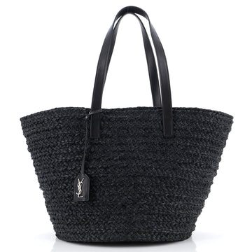 Saint Laurent Panier Basket Shopper Raffia Medium