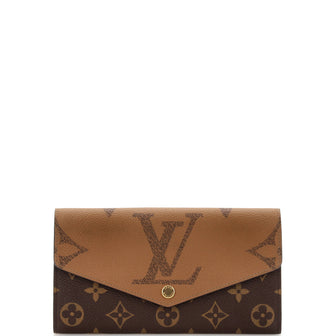 Louis Vuitton Sarah Wallet NM Reverse Monogram Giant and Monogram Canvas