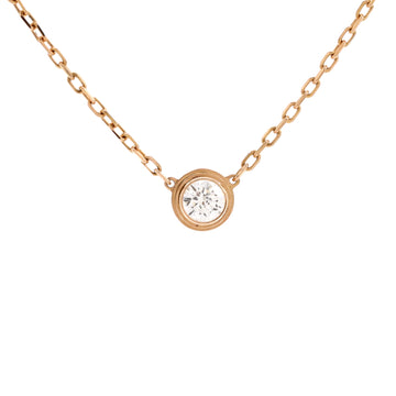 Cartier D'Amour Pendant Necklace 18K Rose Gold with Diamond Large