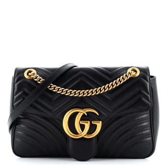 Gucci GG Marmont Flap Bag Matelasse Leather Medium
