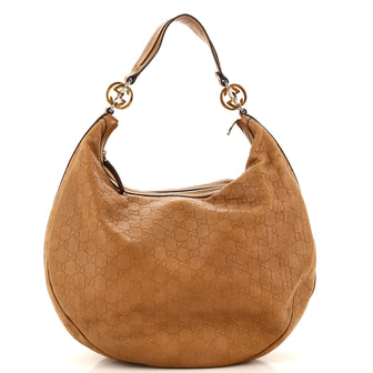 Gucci Twins Hobo Guccissima Leather Large