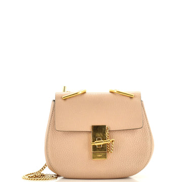 Chloe Drew Crossbody Bag Embossed Leather Mini