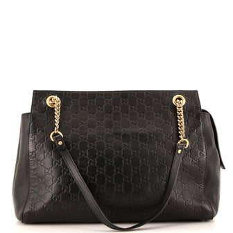 Gucci Soft Signature Shoulder Bag Guccissima Leather Large