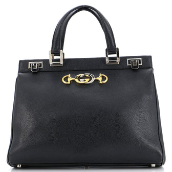 Gucci Zumi Top Handle Bag Leather Medium