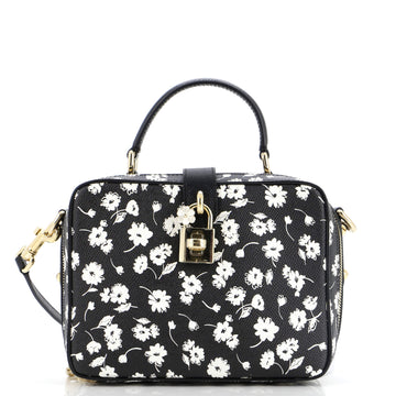 Dolce & Gabbana Rosaria Shoulder Bag Printed Leather Mini
