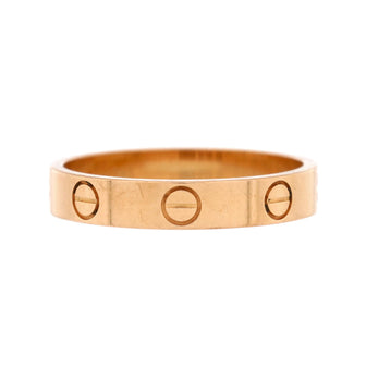 Cartier Love Wedding Band Ring 18K Rose Gold