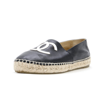 Chanel Women's CC Cap Toe Espadrilles Leather