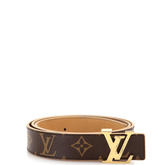 Louis Vuitton LV Initiales Reversible Belt Monogram Canvas and Leather Medium