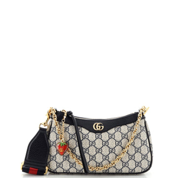 Gucci Ophidia Charm Shoulder Bag GG Coated Canvas Small