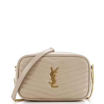 Saint Laurent Lou Camera Bag Matelasse Chevron Leather Mini