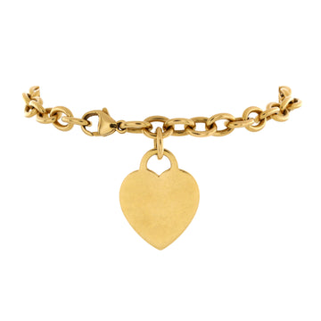Tiffany & Co. Heart Tag Bracelet 18K Yellow Gold