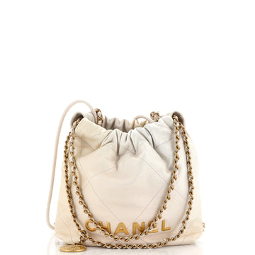 Chanel 22 Chain Hobo Quilted Shaded Calfskin Mini