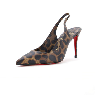 Christian Louboutin Women's Kate Slingback Pumps Printed Leather 85