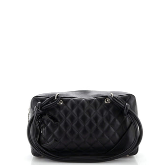Chanel Cambon Bowler Bag Quilted Leather Medium