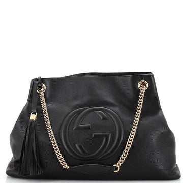 Gucci Soho Chain Strap Shoulder Bag Leather Large