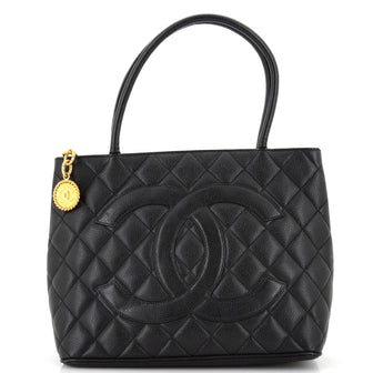 Chanel Medallion Tote Quilted Caviar