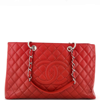 Chanel Grand Shopping Tote Quilted Caviar XL