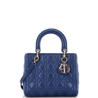 Christian Dior Lady Dior Bag Cannage Quilt Lambskin Medium
