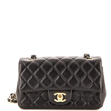 Chanel Classic Single Flap Bag Quilted Lambskin Mini