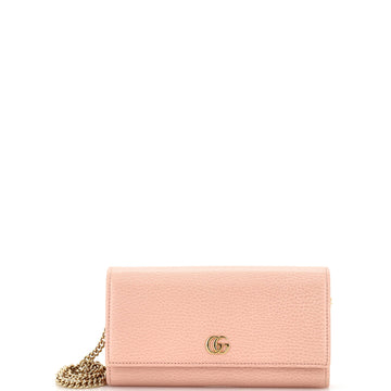 Gucci GG Marmont Continental Chain Wallet Leather