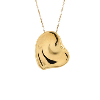 Tiffany & Co. Elsa Peretti Full Heart Necklace 18K Yellow Gold Large