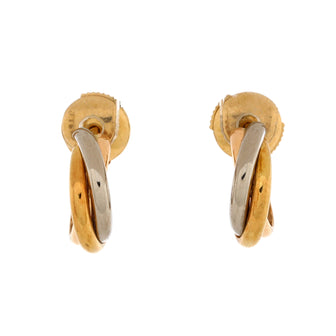Cartier Trinity Hoop Earrings 18K Tricolor Gold 13mm