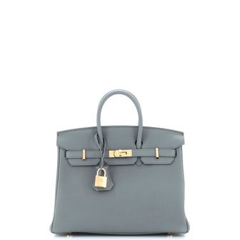 Hermes Birkin Handbag Green Togo with Gold Hardware 25